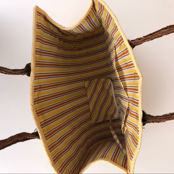 Vintage Style Large Straw Tote Bag - Picture 3 of 8